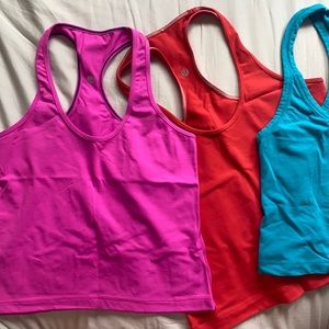 3 Lululemon workout tanks + free surprise clothes!